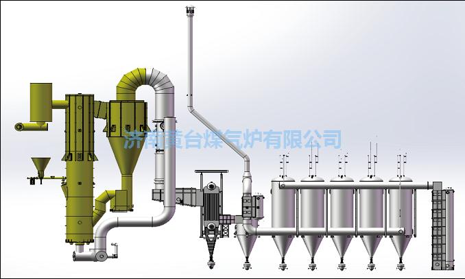 双段式循环流化床气化炉